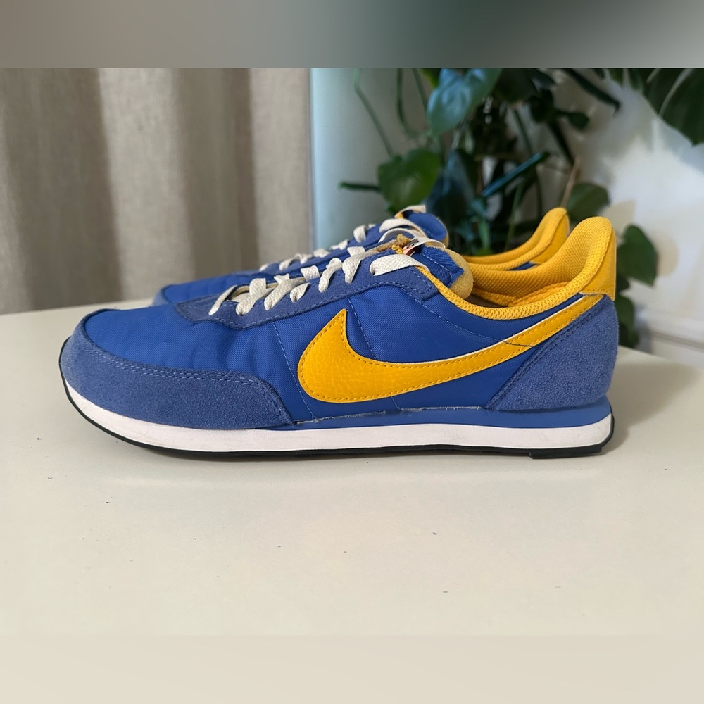 Nike Mens Waffle Trainer 2 DH1349-402 Blue/University Yellow in Size US 10.5 - Picture 3 of 10